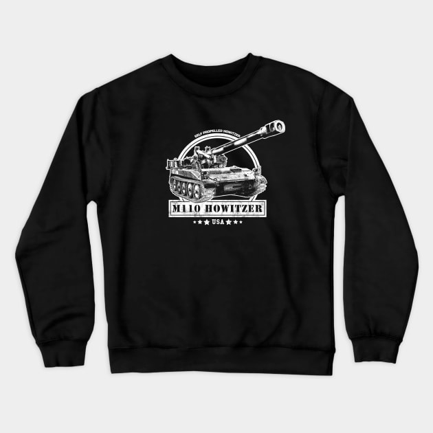 M110 Howitzer Crewneck Sweatshirt by rycotokyo81